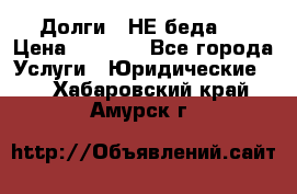 Долги - НЕ беда ! › Цена ­ 1 000 - Все города Услуги » Юридические   . Хабаровский край,Амурск г.